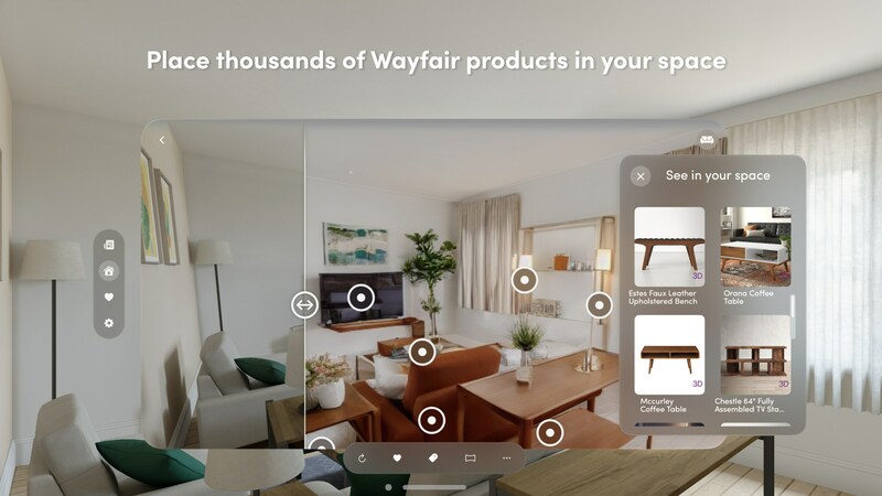 Wayfair Vision Pro app